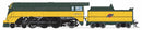 PREORDER (Brass Hybrid) Broadway Limited Imports HO 9550 4-6-2 Class ES Steam Locomotive, Chicago & North Western (Yellow Jacket-1952)