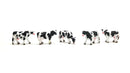 PREORDER All Scale Miniatures HO 870977 Cows Assorted (5-Pack) | 8.99