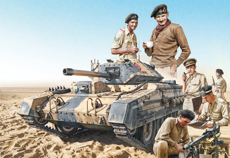 Italeri Crusader Mk. III w/ British Tank Crew - El Alamain