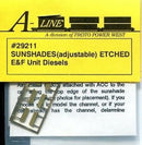 A-Line HO 29211 Adjustable Sunshades for EMD E and F Diesels