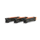 PREORDER Athearn ATH-1398 HO ATH Berwick Bathtub Gondola With Load, DJJX Primed For Grime