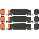 PREORDER Athearn ATH-1419 N ATH Berwick Bathtub Gondola With Load, DJJX Primed For Grime