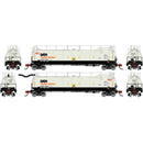 PREORDER Athearn ATH-1781 N TankTrain A/B, GATX White/Black