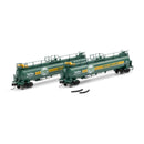 PREORDER Athearn ATH-1790 N TankTrain A/A, GATX Quaker State #69254 / #69255 (2)