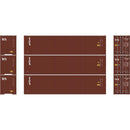 PREORDER Athearn N 2713 40' Corrugated High-Cube Containers, Textainer