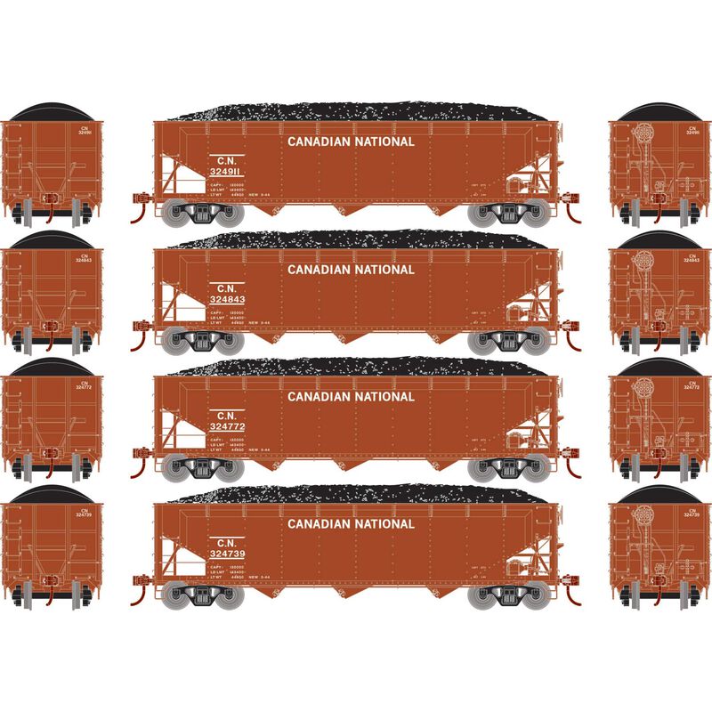 PREORDER Athearn ATH33085 HO 40' Offset Coal Hopper With Load, CN
