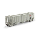 PREORDER Athearn Genesis ATHG-1268 HO PS-2 2893 3-Bay Covered Hopper, MILW Primed For Grime