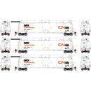 PREORDER Athearn Genesis ATHG-1324 HO TankTrain Intermediate, CGTX #79014 / #79015 / #79016