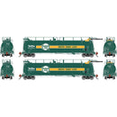 PREORDER Athearn Genesis ATHG-1333 HO TankTrain A/A, GATX Quaker State