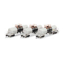 Athearn Genesis ATHGN15316 N 13,600-Gallon Acid Tank, NATX (3)