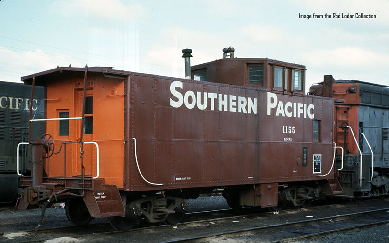 PREORDER Rapido 162016 HO SP C-40-3 Steel Caboose: SP - Gothic Large w/o roofwalk:
