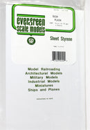 Evergreen Scale Models 9104 Plain White Sheet .030" (4)