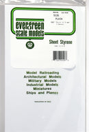 Evergreen Scale Models 9106 Plain White Sheet .060" (2)