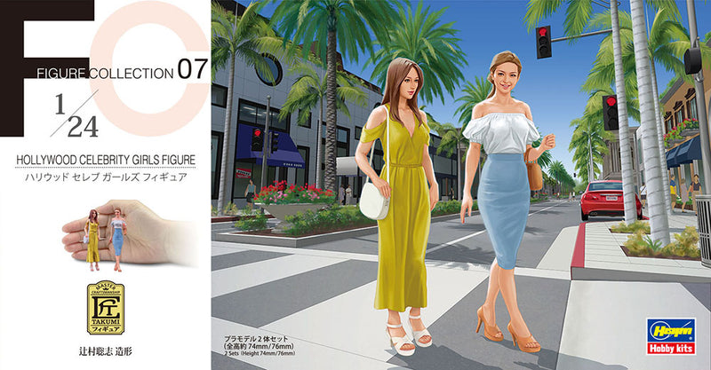 Hasegawa Models 29107 hollywood celebrity girls figures 1:24 SCALE MODEL KIT