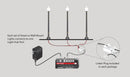 Woodland Scenics JP5655 Entry Wall Mount Lights, HO Scale