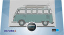 Oxford Diecast NVWS005 1951 Volkswagen T1 Samba Passenger Van - Assembled -- Turquoise, White, N Scale