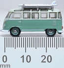 Oxford Diecast NVWS005 1951 Volkswagen T1 Samba Passenger Van - Assembled -- Turquoise, White, N Scale