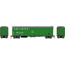 PREORDER Roundhouse HO 3057 50' Exterior Post Mechanical Refrigerator Car, Burlington RBBQ
