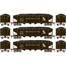 Roundhouse HO RND88186 40' 4-Bay Offset Hopper w/Load, Chesapeake & Ohio (3)