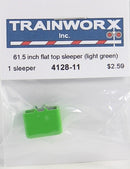 Trainworx N 4128-11 61-1/2" Semi Tractor Flat-Top Sleeper (Light Green)
