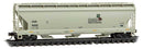 Micro-Trains N 094 00 910 ACF 3-Bay Center Flow Covered Hopper with Elongated Hatches, South Dakota Soybean Processors DME