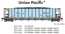 PREORDER Athearn ATH-1152 HO Ortner 5-Bay Hopper With Load, UP