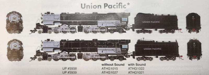 PREORDER Athearn Genesis ATHG-1021 HO Early Challenger 4-6-6-4 w/DCC & Sound,, UP