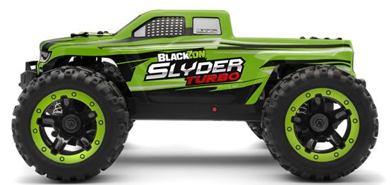 BlackZon 540200 Slyder MT Turbo 1/16 4WD RTR 2S Brushless - Green