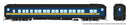 PREORDER Rapido HO 125022 Canadian Car & Foundry Balloon-Top Coach, VIA Rail Canada