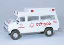 Trident Miniatures HO 90223 Chevrolet Ambulances, Emergency, Israeli (white, red)