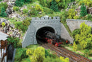 PREORDER Faller N 272588 Cut-Stone Tunnel Portal Kit, Double Track (2-Pack)