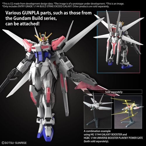 Bandai  2654115 Gundam Build Metaverse Build Strike Exceed Galaxy Entry Grade 1:144 Scale Model Kit