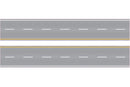 Easy Streets HO + N Roads EAS/3253033 Aged Asphalt 10 inches Interstate, N Scale
