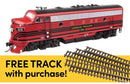 Walthers HO 21409 EMD F7A Locomotive ESU with WalthersTrack Code 83 Flex Track 5-Pack, Lehigh Valley
