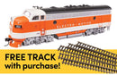 Walthers HO 11405 EMDF7A Locomotive Standard DC with WalthersTrack Code 83 Flex Track 5-Pack, EMD