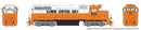 PREORDER Rapido HO 38563 EMD GP38 Low Nose Locomotive, Illinois Central Gulf