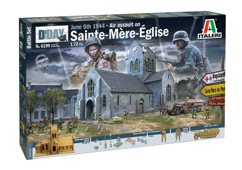 Italeri 6199 - SCALE 1 : 72 Battle of Normandy Sainte-Mère-Eglise 6 June 1944