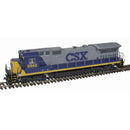Atlas 10004344 GE Dash 8-40B w/Front Ditch Lights - Standard DC - Master(R) Silver - CSX