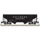 PREORDER Atlas 20007431 Offset-Side 2-Bay Open Hopper - Ready to Run -- Southern Railway AGS