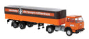 PREORDER Brekina HO 82259 Henschel F161 Tractor with Covered Low-Side Trailer, Vermey de Bruyn | 51.29