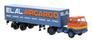 PREORDER Brekina HO 82258 Henschel F161 Tractor with Van Trailer, ELAL-Aircargo | 53.99