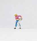 Preiser HO 28049 Individual Figure, Working People, Cleaning the House (Female)