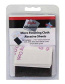 Profile Accessories Inc. 2050A Micro Finishing Cloth Abrasive 3 x 4" Sheets with Foam Back-Up Pad, 1 Each: 1500, 1800, 2400, 3200, 3600, 4000, 6000, 8000, 12,000 Grit