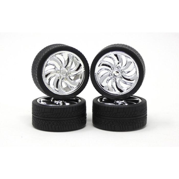 Pegasus 1/18 M5's W/Tires Chrome #1801