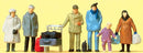 Preiser HO 14038 Travelers in Winter Clothes (6)