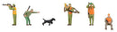 Faller HO 151689 Recreation & Sports, Hunters with Dog (6)