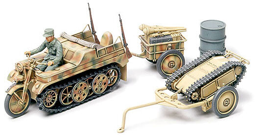 TAMIYA 32502 1:48 Dt. Kettenkrad Met Goliath - Modelbouw Kunststof Kit