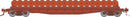 PREORDER Rapido HO 138599 F30D 50' Wheel Flat Car, Painted Unlettered