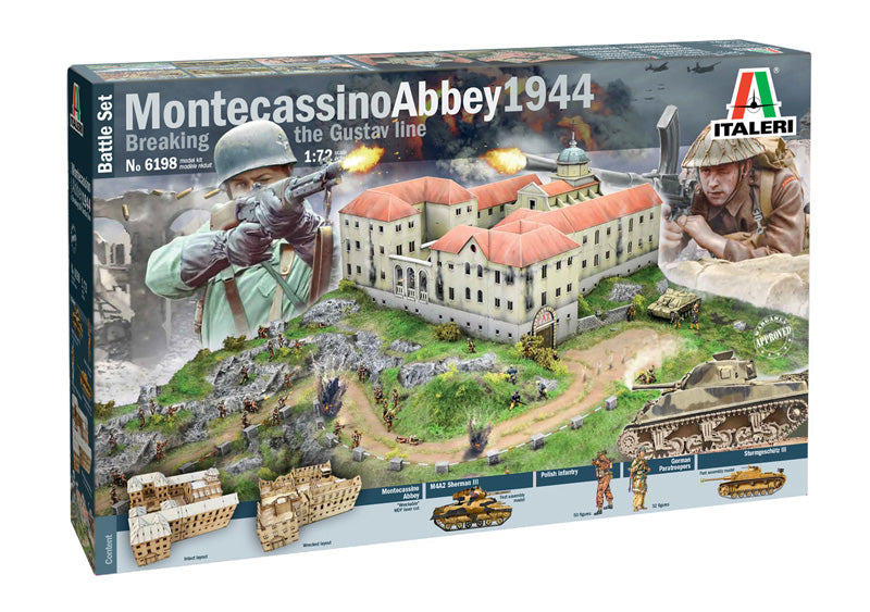 Italeri 6198 - SCALE 1 : 72 Montecassino Abbey 1944 Breaking the Gustav Line - BATTLE SET