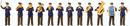 Preiser HO 10600 German Band (12-Pack)